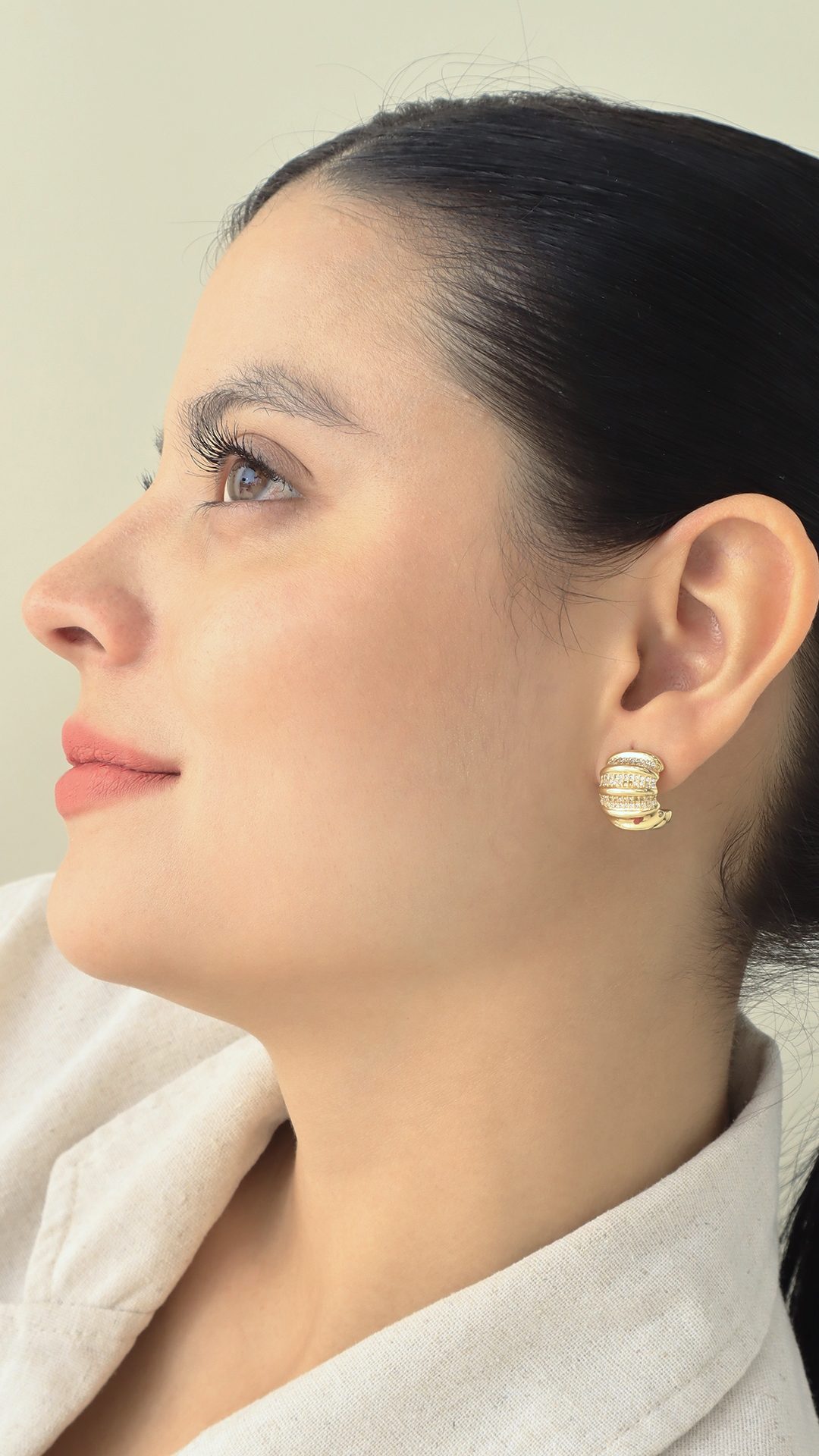 Topo Micro circones/ En Baño De Oro 24k. Marca Brazz By Roel.