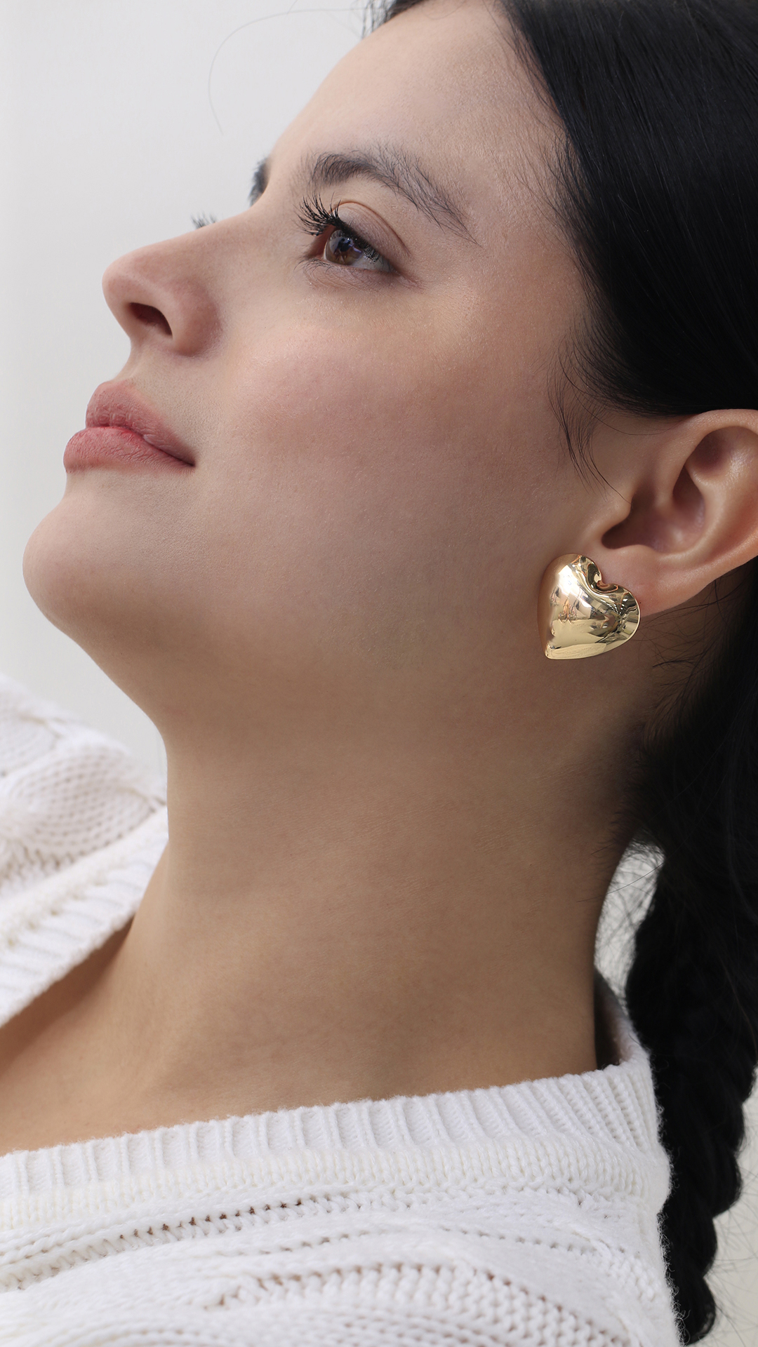 Topo Corazón/ En Baño De Oro 24k. Marca Brazz By Roel.