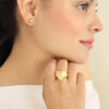 Anillo Corazón/ En Baño De Oro 24k. Marca Brazz By Roel.