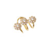 Earcuff Flor/ En Baño De Oro 24k. Marca Brazz By Roel.
