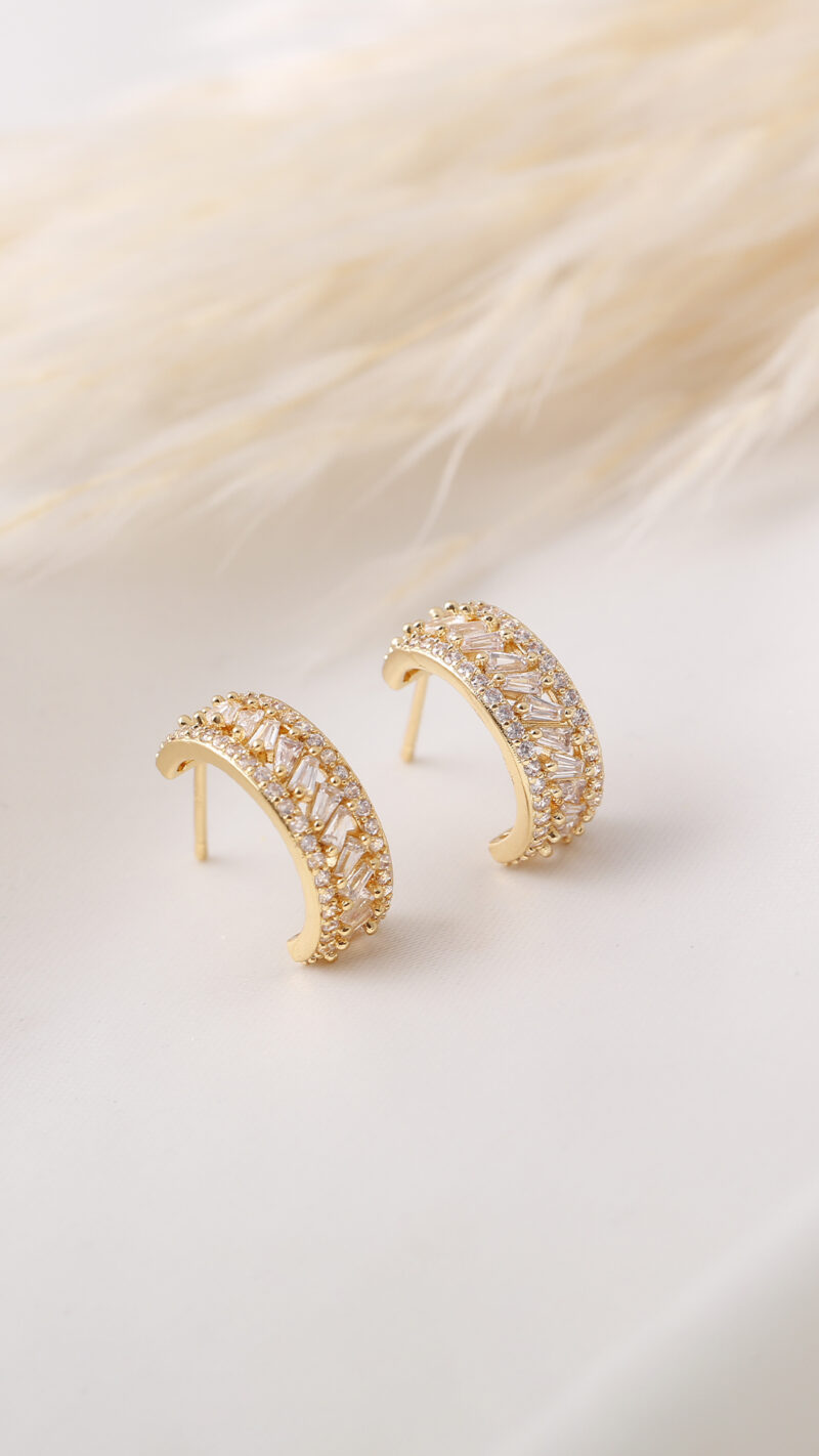 Topo Microcircon/ En Baño De Oro 24k. Marca Brazz By Roel.
