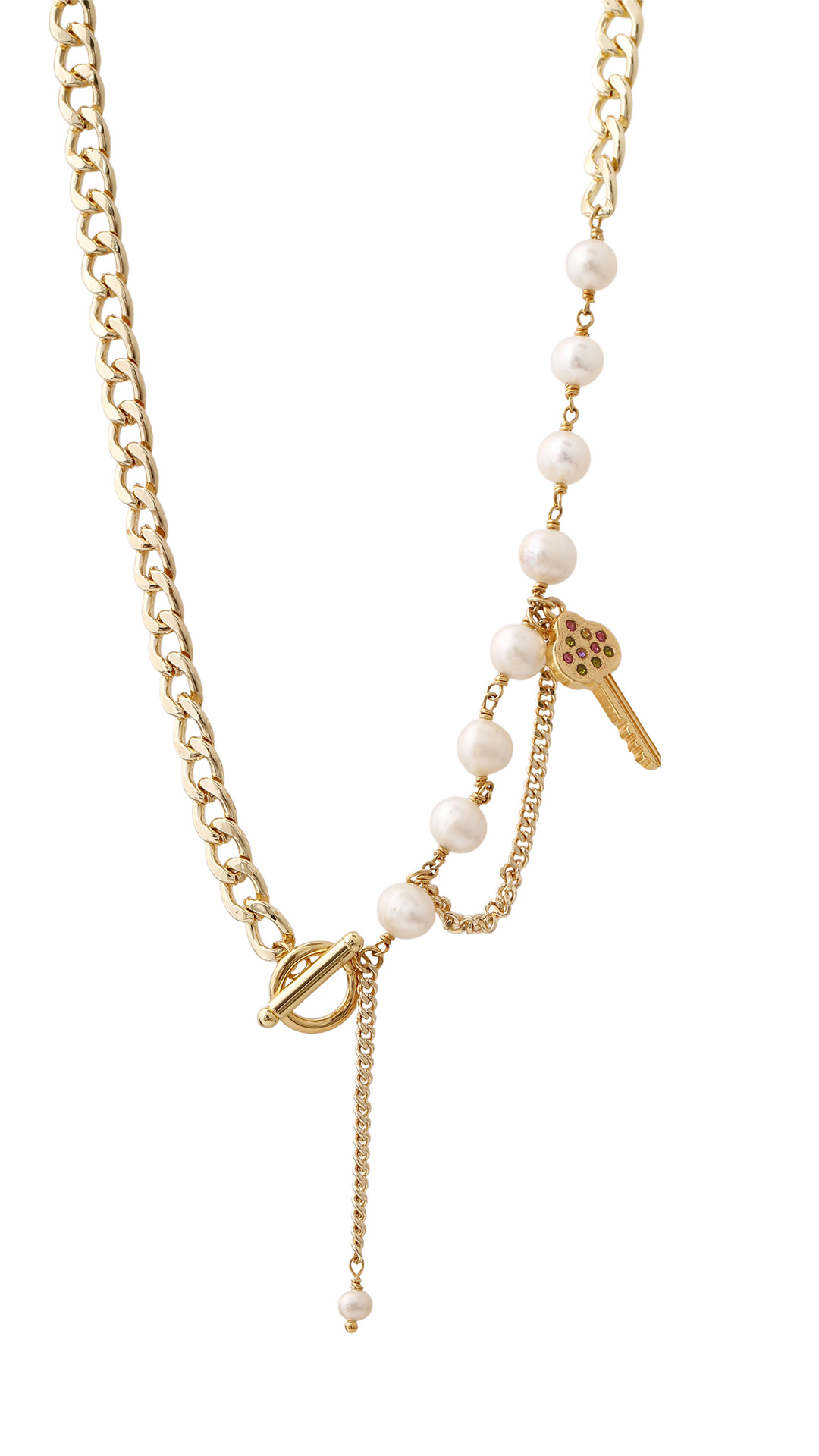 Collar de Cadena Cubana Dorada - Imagen 2