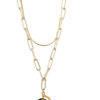 Collar Doble Viajero Dorado - Imagen 2
