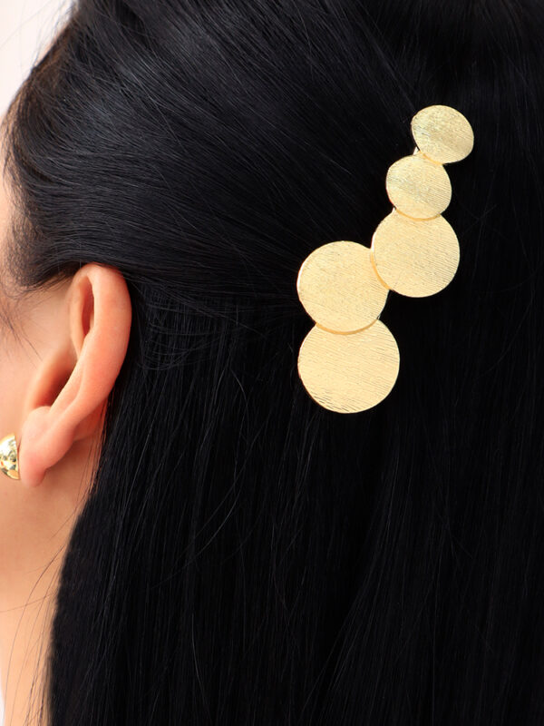 Hair Clips/ En Baño De Oro 24k. Marca Brazz By Roel.