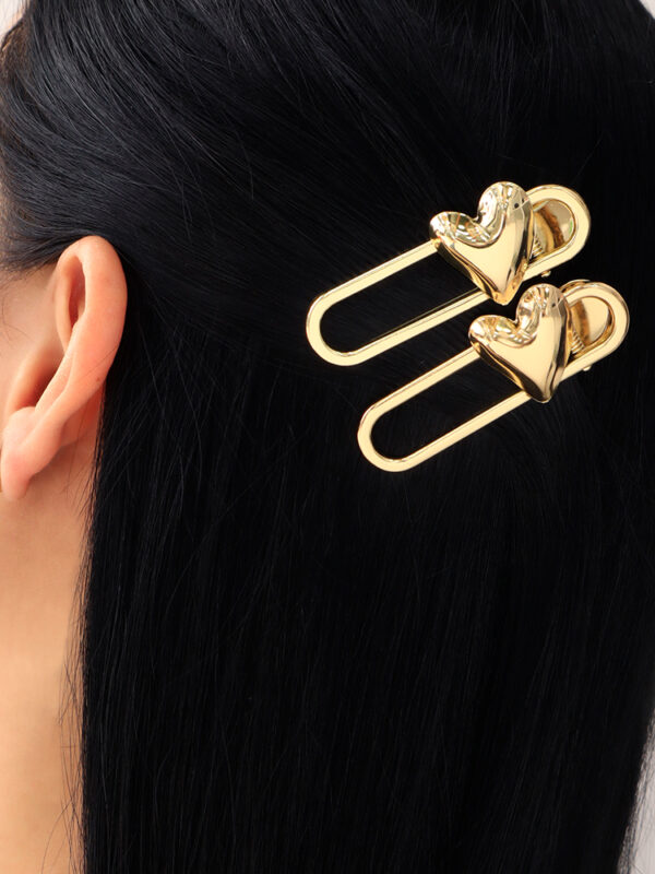 Hair Clips/ En Baño De Oro 24k. Marca Brazz By Roel.