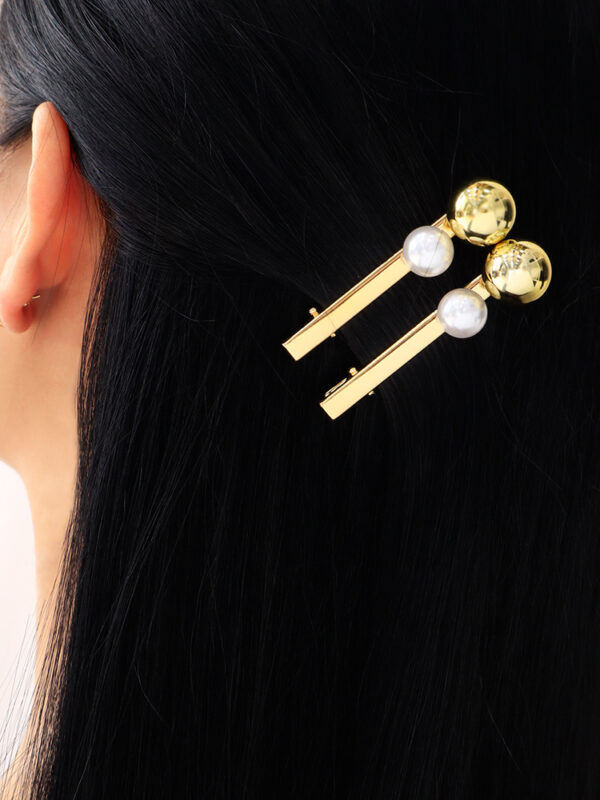 Hair Clips/ En Baño De Oro 24k. Marca Brazz By Roel.
