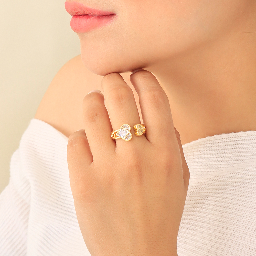 Anillo Amor Eterno/ En Baño De Oro 24k. Marca Brazz By Roel.