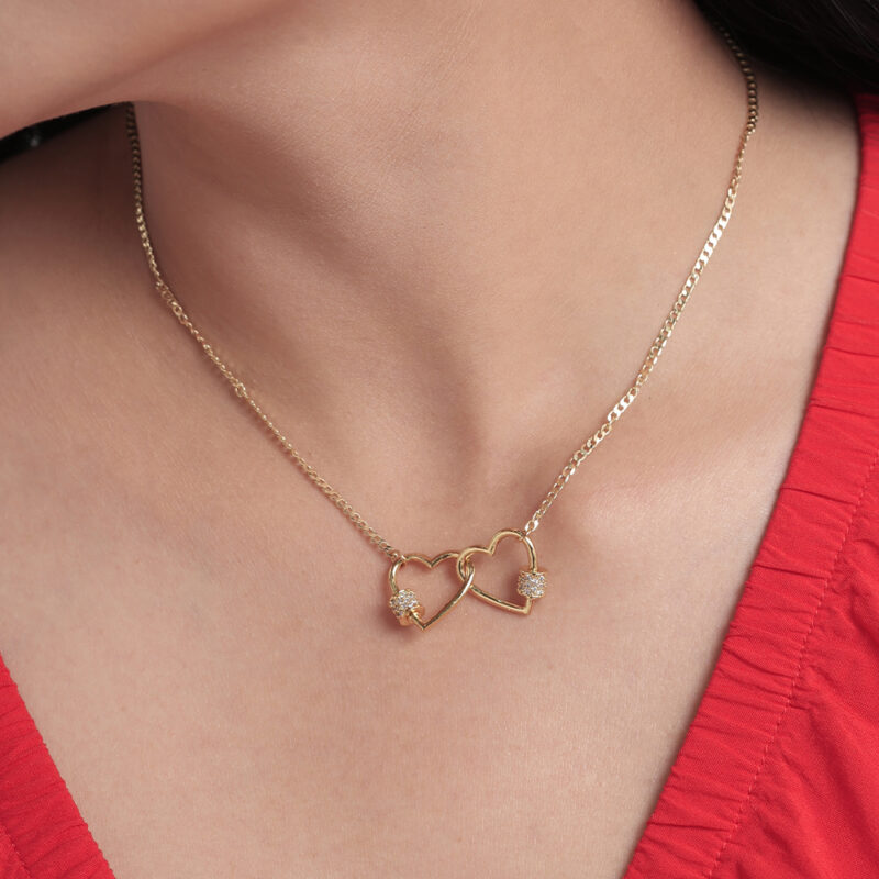 Gargantilla True Love/ En Baño De Oro 24k. Marca Brazz By Roel.