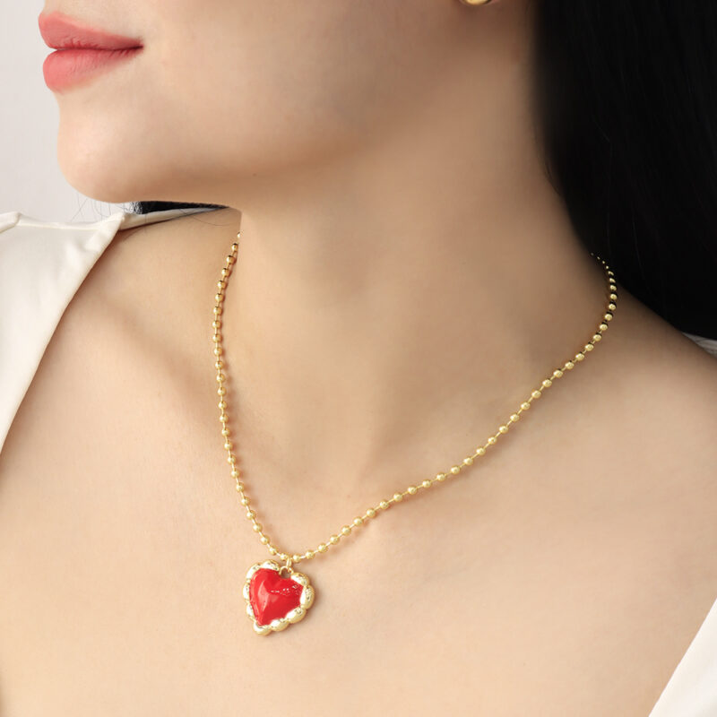 Gargantilla Fusión De Amor/ En Baño De Oro 24k. Marca Brazz By Roel.