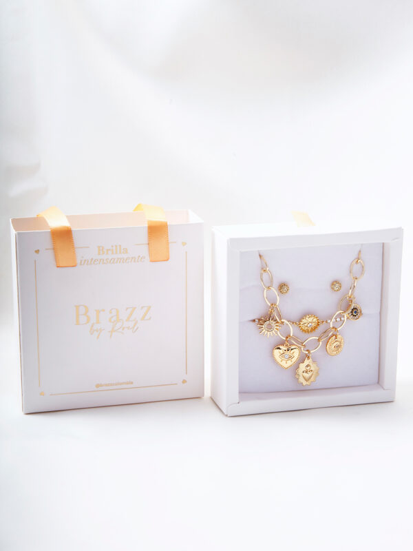 Regalo Infinito/ En Baño De Oro 24k. Marca Brazz By Roel.