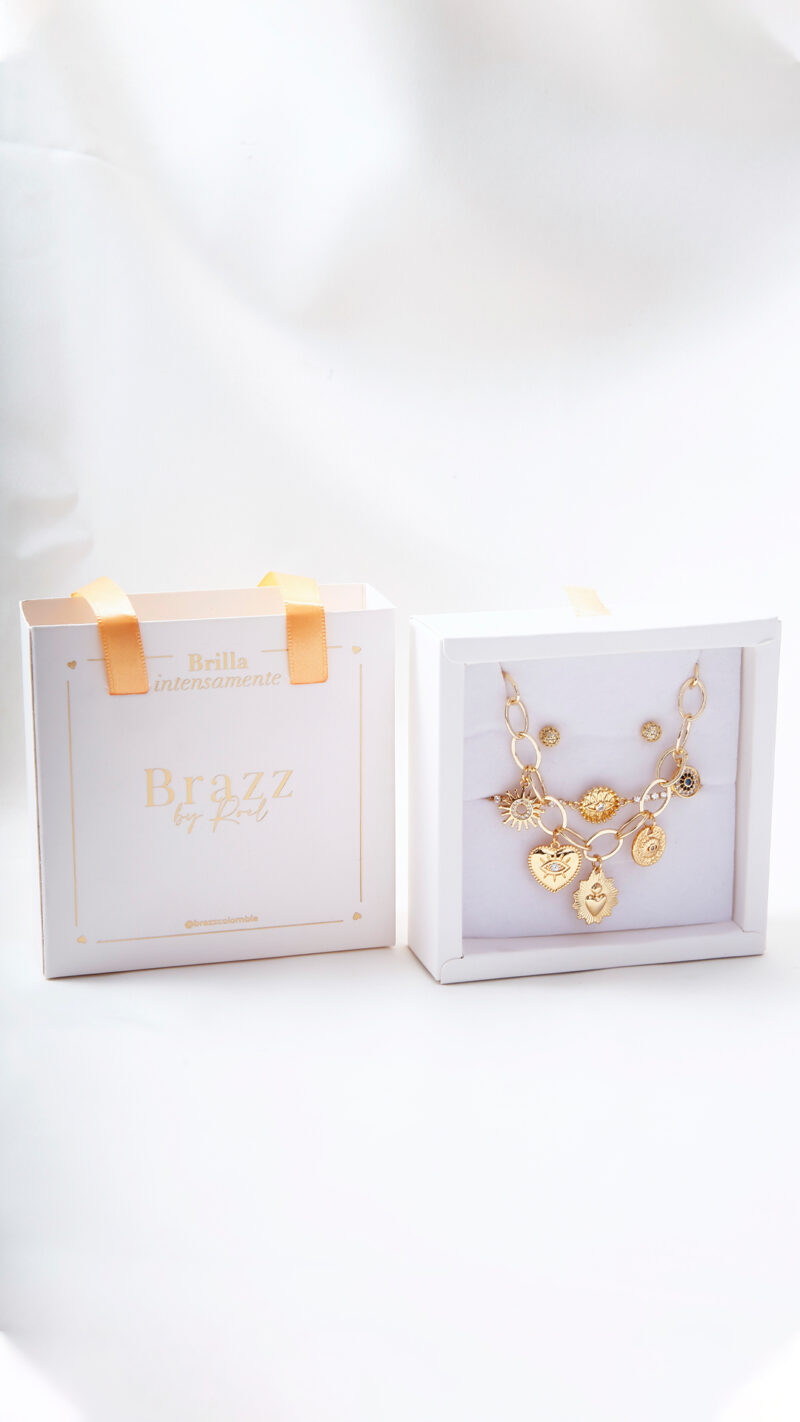 Regalo Infinito/ En Baño De Oro 24k. Marca Brazz By Roel.