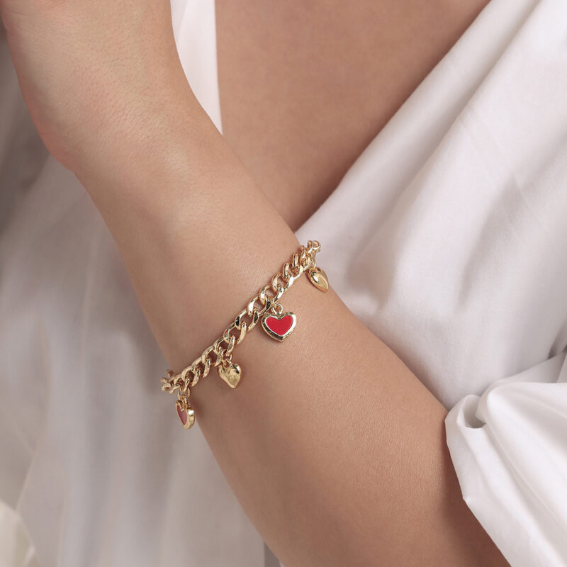 Pulsera Amor Verdadero/ En Baño De Oro 24k. Marca Brazz By Roel.