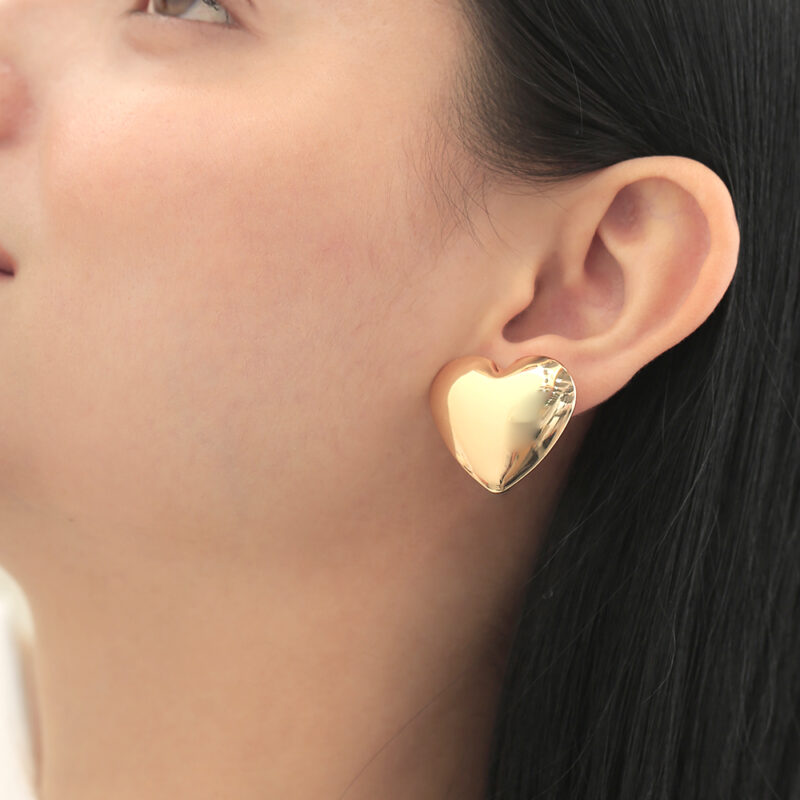 Topo Big Heart/ En Baño De Oro 24k. Marca Brazz By Roel.