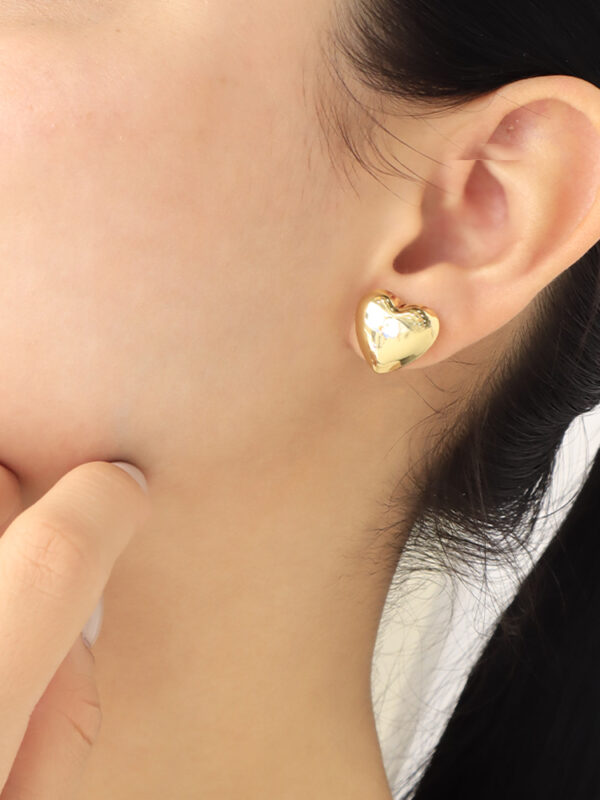 Topo Big Heart Mini/ En Baño De Oro 24k. Marca Brazz By Roel.
