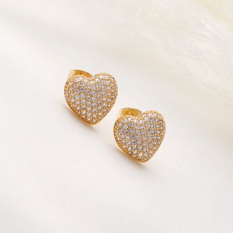 Topo Corazón/ En Baño De Oro 24k. Marca Brazz By Roel.