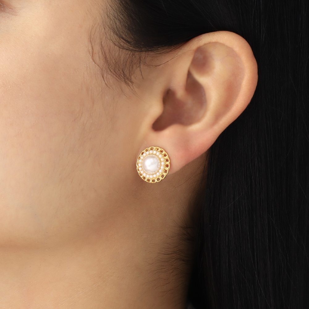 Topo Perla/ En Baño De Oro 24k. Marca Brazz By Roel.